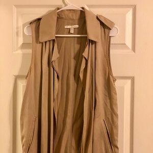 Trench Coat Style Fashion Vest